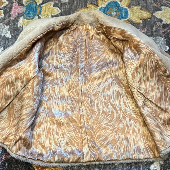 Retro Sherpa Teddy Shawl Collar Coat - Picture 3 of 9